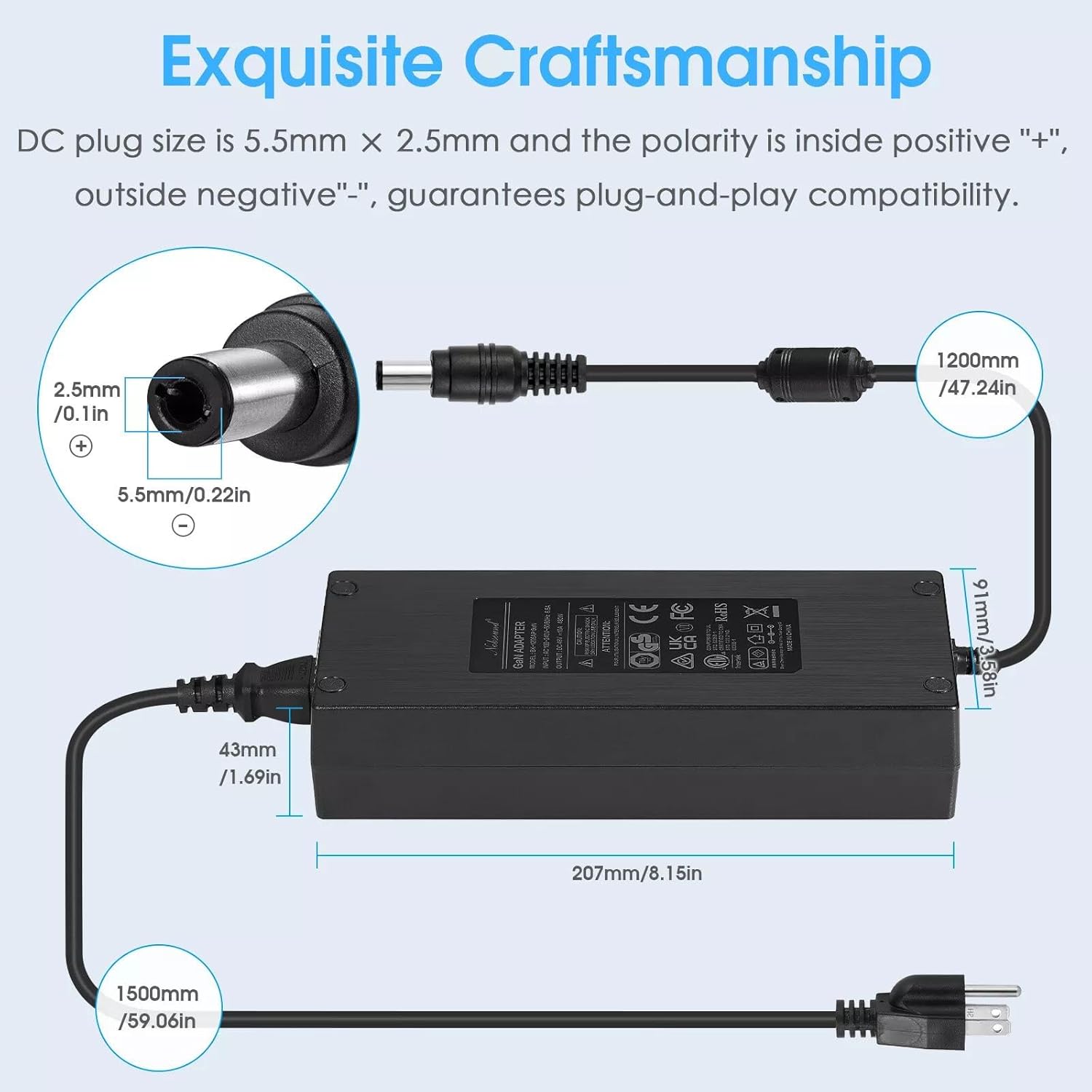 Stecker-Netzteil 48V 10A – Bild 7