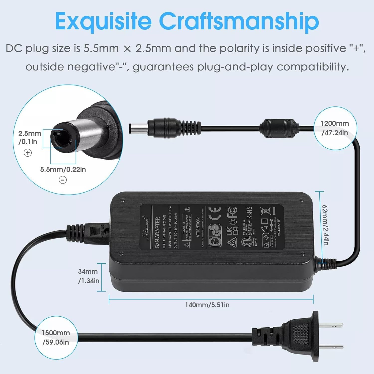 Stecker-Netzteil 48V 5A – Bild 3